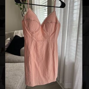 Peach spring/summer dress